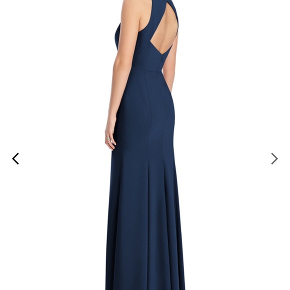 Dessy collection navy blue dress - Picture 2 of 4